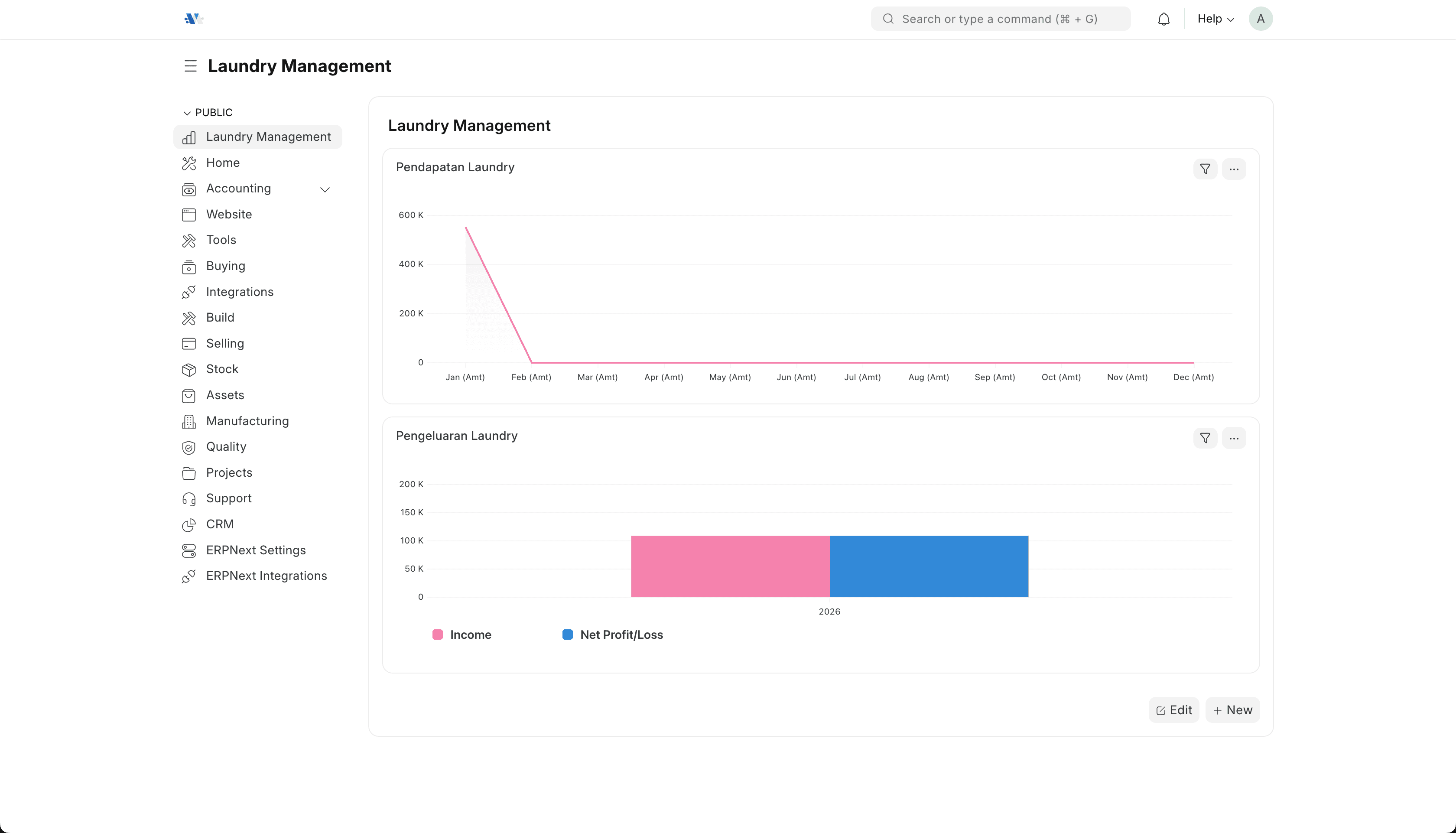 Screenshot project laundry-management - codeverta-laundry-management-system