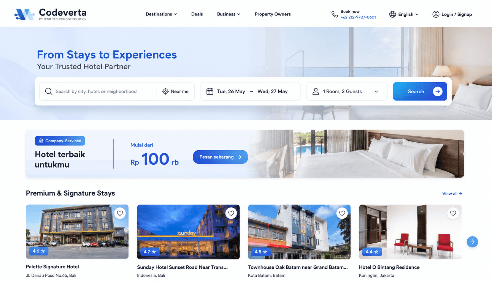 Screenshot project property-listing - preview